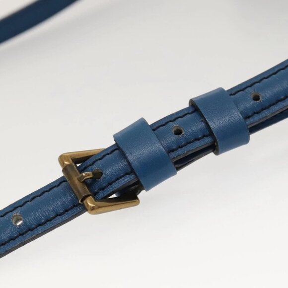 LOUIS VUITTON Epi June Feuille Shoulder Bag Blue - Picture 7 of 16